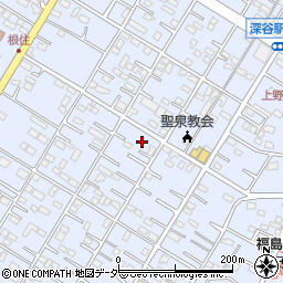 埼玉県深谷市上野台2988周辺の地図