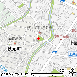 秋元公園周辺の地図