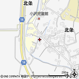 茨城県つくば市小沢76周辺の地図