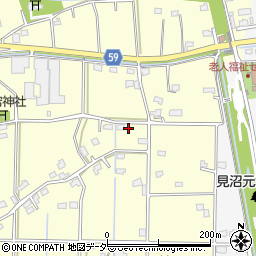 埼玉県行田市下中条464周辺の地図