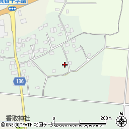 茨城県結城郡八千代町貝谷377周辺の地図