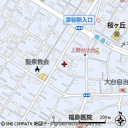埼玉県深谷市上野台2951周辺の地図