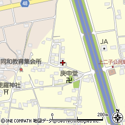 長野県松本市笹賀上二子4313-42周辺の地図