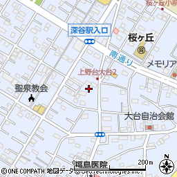埼玉県深谷市上野台2946周辺の地図