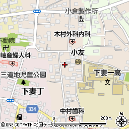 茨城県下妻市下妻乙275-3周辺の地図