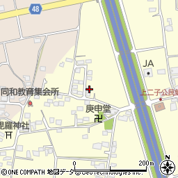 長野県松本市笹賀上二子4313-41周辺の地図