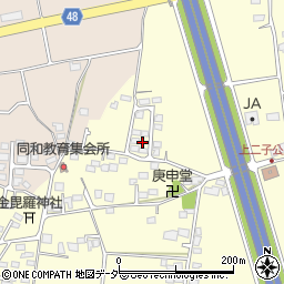 長野県松本市笹賀上二子4313-35周辺の地図