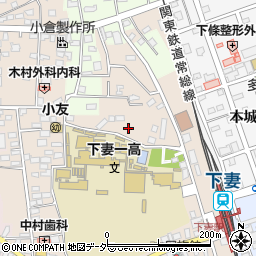 茨城県下妻市下妻乙1303周辺の地図