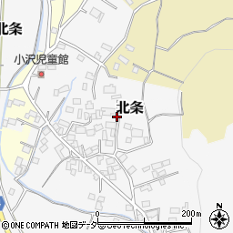 茨城県つくば市小沢周辺の地図