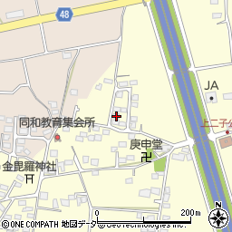 長野県松本市笹賀上二子4313-30周辺の地図