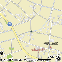 埼玉県深谷市今泉周辺の地図