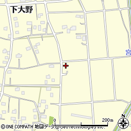 茨城県古河市下大野1336周辺の地図