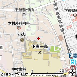 茨城県下妻市下妻乙1304-2周辺の地図