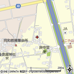 長野県松本市笹賀上二子4313周辺の地図