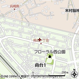 茨城県石岡市南台1丁目25周辺の地図