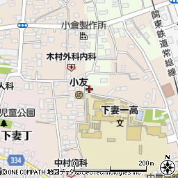 茨城県下妻市下妻乙212-3周辺の地図