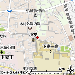 茨城県下妻市下妻乙212-3周辺の地図