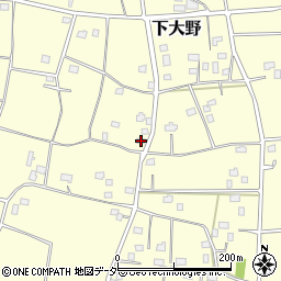 茨城県古河市下大野1361周辺の地図