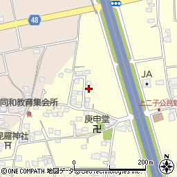 長野県松本市笹賀上二子4313-39周辺の地図