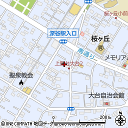 埼玉県深谷市上野台2933周辺の地図