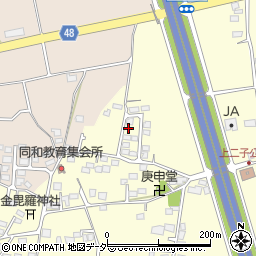 長野県松本市笹賀上二子4313-28周辺の地図