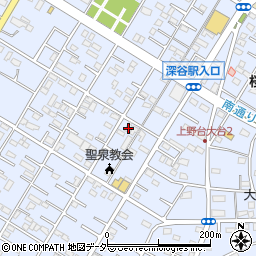 埼玉県深谷市上野台2977周辺の地図