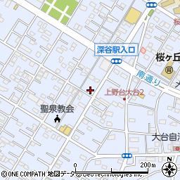 埼玉県深谷市上野台2931周辺の地図