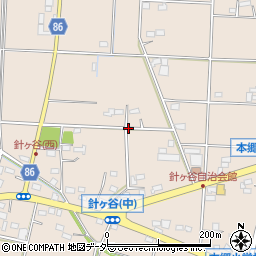埼玉県深谷市針ヶ谷周辺の地図