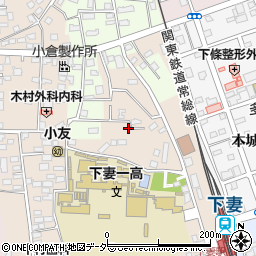 茨城県下妻市下妻乙221-3周辺の地図