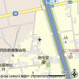 長野県松本市笹賀上二子4313-37周辺の地図