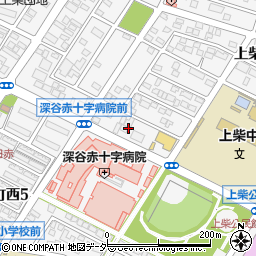 クリーニング・ホシノ　上柴店周辺の地図