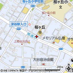 埼玉県深谷市上野台2940周辺の地図
