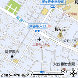 埼玉県深谷市上野台2935-1周辺の地図