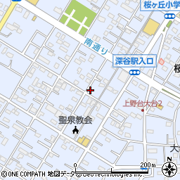 埼玉県深谷市上野台2929周辺の地図