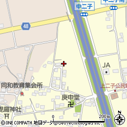長野県松本市笹賀上二子4313-26周辺の地図