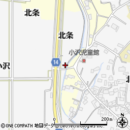 茨城県つくば市小沢184周辺の地図