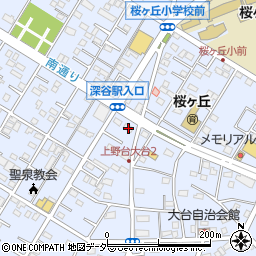 埼玉県深谷市上野台2935周辺の地図