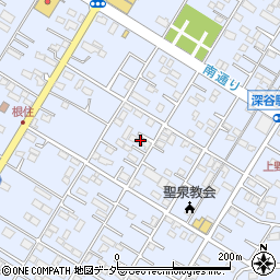 埼玉県深谷市上野台3052周辺の地図