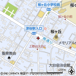 埼玉県深谷市上野台2936周辺の地図