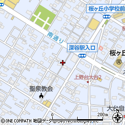 埼玉県深谷市上野台2924周辺の地図