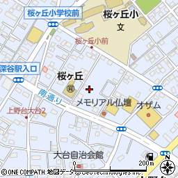 埼玉県深谷市上野台2886周辺の地図