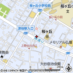 埼玉県深谷市上野台2937周辺の地図