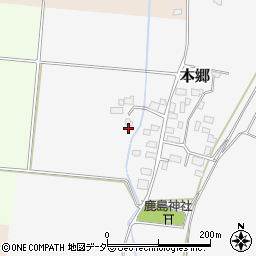 茨城県結城郡八千代町本郷周辺の地図