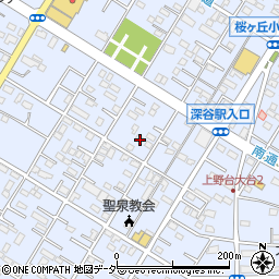 埼玉県深谷市上野台2997周辺の地図