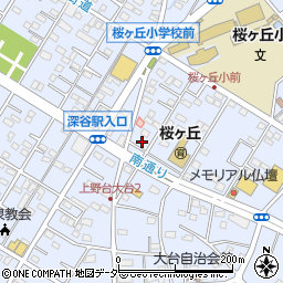 埼玉県深谷市上野台2908周辺の地図