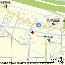 埼玉県行田市下中条758周辺の地図