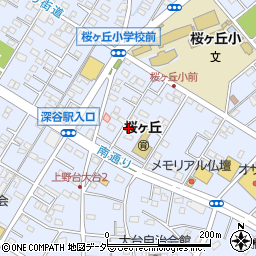 埼玉県深谷市上野台2890周辺の地図