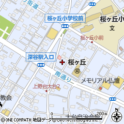 埼玉県深谷市上野台2907周辺の地図