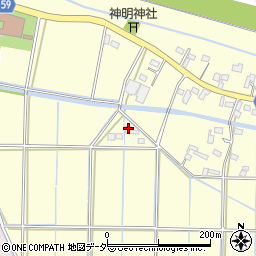 埼玉県行田市下中条729周辺の地図