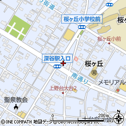 埼玉県深谷市上野台2909周辺の地図